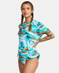 4 Recess - Short Sleeve T-Shirt for Women Blue C3TPRJRVP2 RVCA
