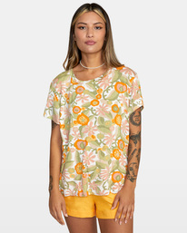 0 Recess - Short Sleeve T-Shirt for Women Yellow C3TPRJRVP2 RVCA