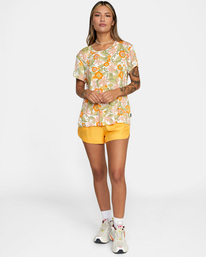 3 Recess - Short Sleeve T-Shirt for Women Yellow C3TPRJRVP2 RVCA