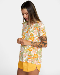 4 Recess - Short Sleeve T-Shirt for Women Yellow C3TPRJRVP2 RVCA
