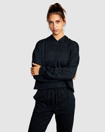 1 C-able Crop - Kapuzenpulli f&uuml;r Frauen Schwarz C4HORARVP2 RVCA