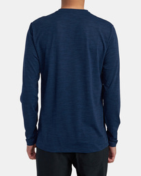 2 RVCA Surf - Long Sleeve UPF 20 Surf T-Shirt for Men Blue C4MYRDRVP2 RVCA