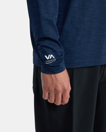 7 RVCA Surf - Long Sleeve UPF 20 Surf T-Shirt for Men Blue C4MYRDRVP2 RVCA