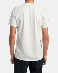 2 RVCA Surf - Surf Tee UPF 40+ Sonnenschutz für Männer Weiss C4MYRERVP2 RVCA
