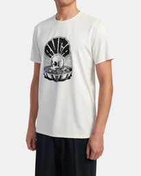 4 RVCA Surf - Surf Tee UPF 40+ Sonnenschutz für Männer Weiss C4MYRERVP2 RVCA