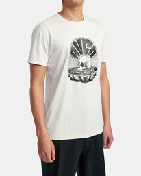 5 RVCA Surf - Surf Tee UPF 40+ Sonnenschutz für Männer Weiss C4MYRERVP2 RVCA