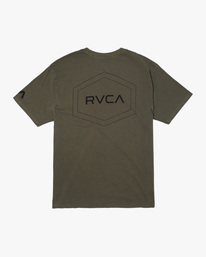 1 Big Pin Hex - Short Sleeve T-Shirt for Men Green C4SSMERVP2 RVCA