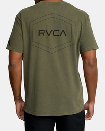 13 Big Pin Hex - Short Sleeve T-Shirt for Men Green C4SSMERVP2 RVCA
