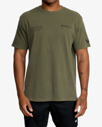 2 Big Pin Hex - Short Sleeve T-Shirt for Men Green C4SSMERVP2 RVCA