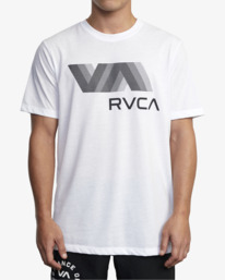 2 VA RVCA Blur - Short Sleeve T-Shirt for Men White C4SSMVRVP2 RVCA