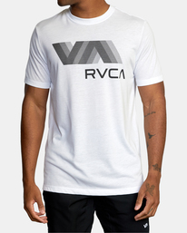 10 VA RVCA Blur - Short Sleeve T-Shirt for Men White C4SSMVRVP2 RVCA