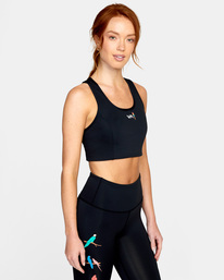 4 Luke Pelletier X Kristen Liu Wong - Brassière de sport pour Femme Noir C4UNWBRVP2 RVCA