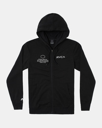 0 Swift Pin - Kapuzenpulli mit Reißverschluss für Männer Schwarz C4ZHMERVP2 RVCA