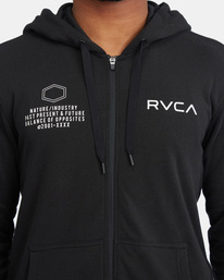 3 Swift Pin - Kapuzenpulli mit Reißverschluss für Männer Schwarz C4ZHMERVP2 RVCA