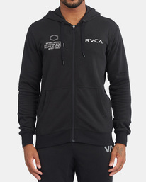 1 Swift Pin - Kapuzenpulli mit Reißverschluss für Männer Schwarz C4ZHMERVP2 RVCA