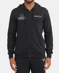 8 Swift Pin - Kapuzenpulli mit Reißverschluss für Männer Schwarz C4ZHMERVP2 RVCA