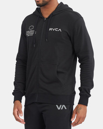 6 Swift Pin - Kapuzenpulli mit Reißverschluss für Männer Schwarz C4ZHMERVP2 RVCA