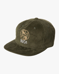 0 Gained - Strapback Cap for Men Green C5CPRERVP2 RVCA