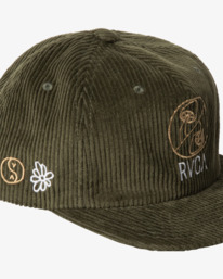 2 Gained - Strapback Cap for Men Green C5CPRERVP2 RVCA