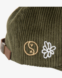4 Gained - Strapback Cap for Men Green C5CPRERVP2 RVCA