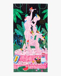 0 Luke Pelletier X Kristen Liu Wong Nightscape - Towel unisex Grey C5TORARVP2 RVCA