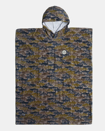 0 Horton Fish - Hooded Surf Poncho unisex Green C5TORFRVP2 RVCA