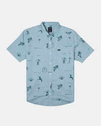 0 Hula Hands - Chemise manches courtes pour Homme Bleu D1SHRARVS2 RVCA