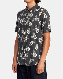 4 Botanical - Short Sleeve Shirt for Men Black D1SHRDRVS2 RVCA