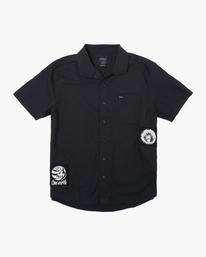 0 Wendell - Short Sleeve Shirt for Men Black D1SHRORVS2 RVCA