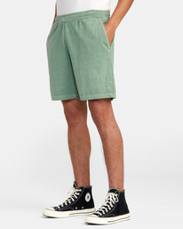 4 RVCA 18" - Short taille élastique pour Homme Bleu D1WKRARVS2 RVCA