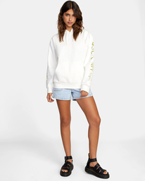 3 Serotonin - Sweat à capuche oversize pour Femme  D3HORBRVS2 RVCA