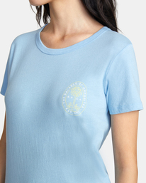 2 Palm Seal - T-shirt pour Femme Bleu D3SSRIRVS2 RVCA