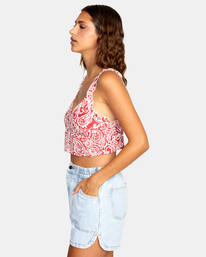 4 Sweetheart - Strappy Crop Top for Women Red D3TPRERVS2 RVCA
