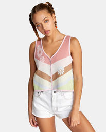 0 The Trouble - Knitted Vest Top for Women  D3TPRIRVS2 RVCA