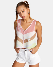 4 The Trouble - Knitted Vest Top for Women  D3TPRIRVS2 RVCA