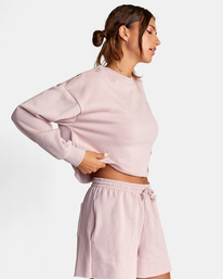 6 Test Drive - Cropped Sweatshirt for Women Purple D3TPRKRVS2 RVCA