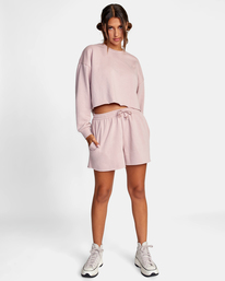 3 Test Drive - Short de Felpa para Mujer Violeta D3WKRDRVS2 RVCA