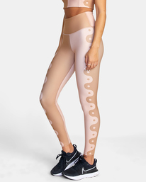 4 Linear Yang - High Waist Workout Leggings for Women  D4PTWARVS2 RVCA