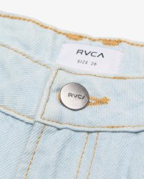 6 Coco - Cal&ccedil;as de ganga de cintura subida para Mulher Azul EVJDP03000 RVCA