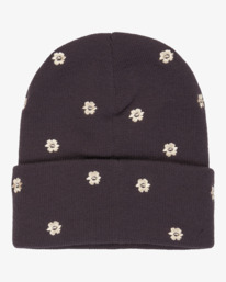 1 Embroidered Essential - Beanie mit Bündchen für Frauen Braun EVJHA03002 RVCA