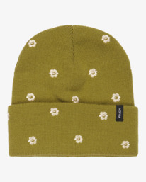 0 Embroidered Essential - Beanie mit Bündchen für Frauen Grün EVJHA03002 RVCA