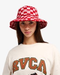 0 Antonia Figueiredo Checker - Bob pour Femme Rouge EVJHA03003 RVCA
