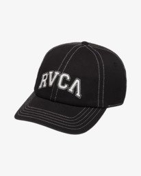 0 Contrast Stitch - Dad Hat for Women Black EVJHA03005 RVCA