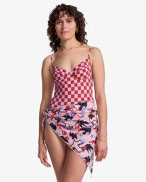 2 Antonia Figueiredo Love Birds - &Eacute;charpe l&eacute;g&egrave;re pour Femme Rouge EVJHW03004 RVCA