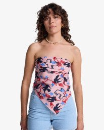 3 Antonia Figueiredo Love Birds - &Eacute;charpe l&eacute;g&egrave;re pour Femme Rouge EVJHW03004 RVCA