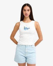 0 Antonia Figueiredo Bird Logo - D&eacute;bardeur pour Femme Blanc EVJKT03001 RVCA