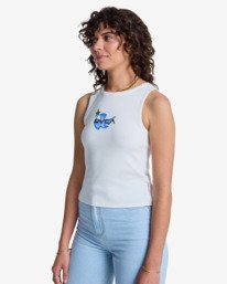 1 Antonia Figueiredo Bird Logo - Vest Top for Women White EVJKT03001 RVCA