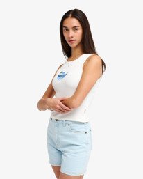 2 Antonia Figueiredo Bird Logo - D&eacute;bardeur pour Femme Blanc EVJKT03001 RVCA