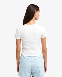 1 Club RVCA Rib - T-Shirt f&uuml;r Frauen Weiss EVJKT03002 RVCA