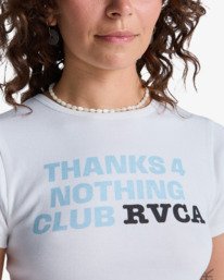 2 Club RVCA Rib - Short Sleeve T-Shirt for Women White EVJKT03002 RVCA